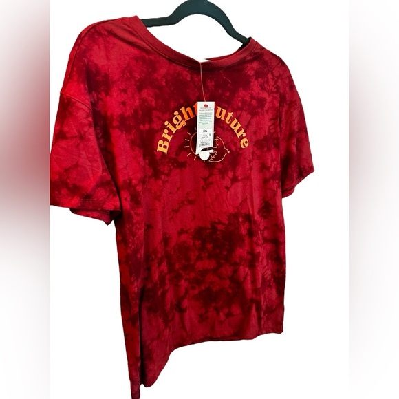 Cat & Jack Tops - NWT Bright Future Red Tie-Dye Women's Top​